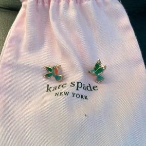 Kate Spade humming bird stud earrings
